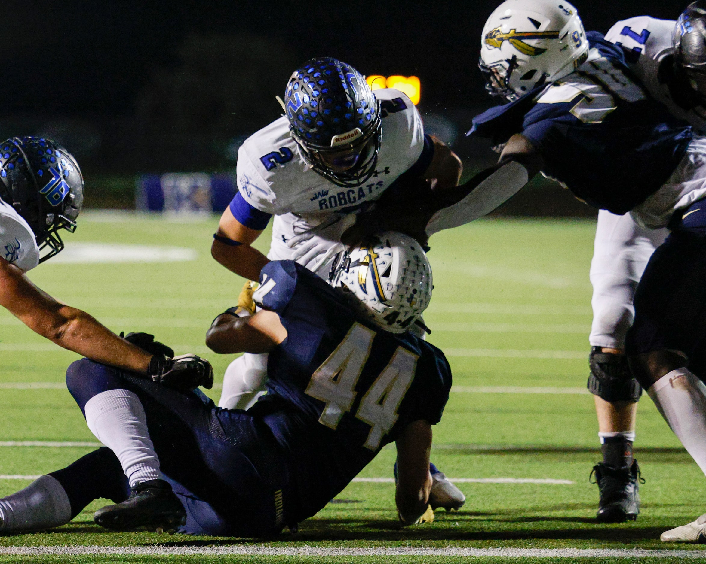 Trophy Club Byron Nelson running back Aaron Darden (2) runs for a touchdown over Keller...