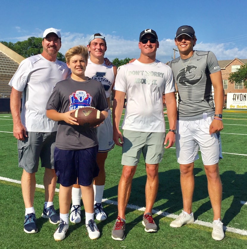 (L-R) Babe Laufenberg, Brayden Schager, Luke Laufenberg, Joe Willie Laufenberg and Nick...