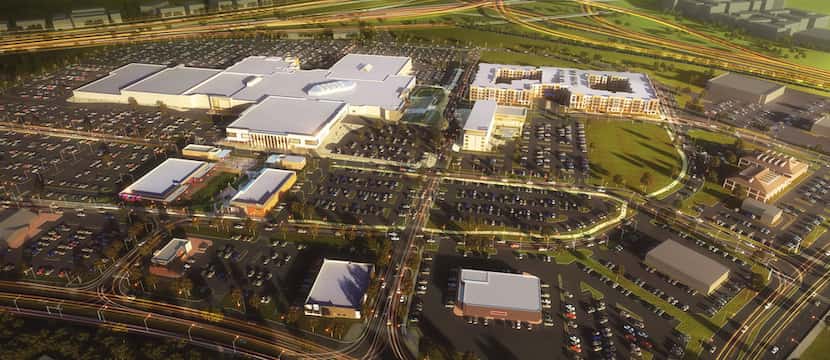 Rendering of an overview of what RedBird, the former Southwest Center Mall, will look like...