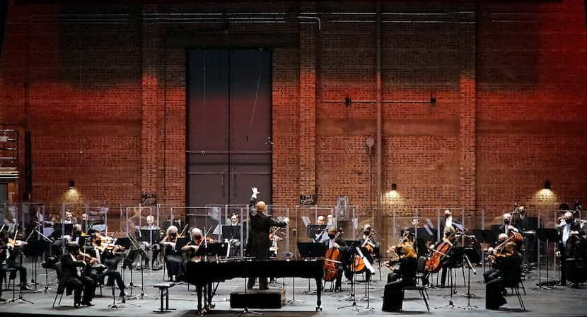 Patrick Summers conducts the Fort Worth Symphony Orchestra at Will Rogers Auditorium on...