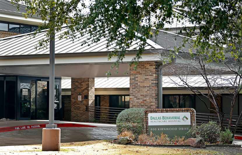 Dallas Behavioral Healthcare Hospital, a psychiatric facility, in DeSoto, Texas is pictured...