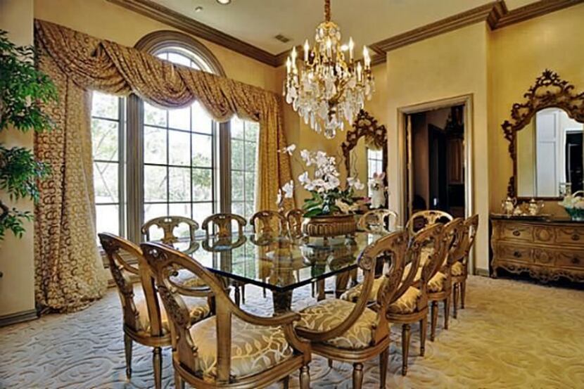 One of the home's dining areas