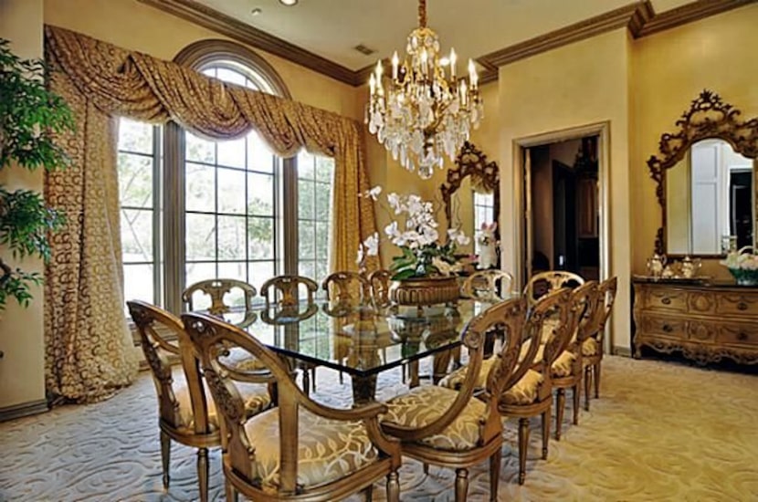 One of the home's dining areas