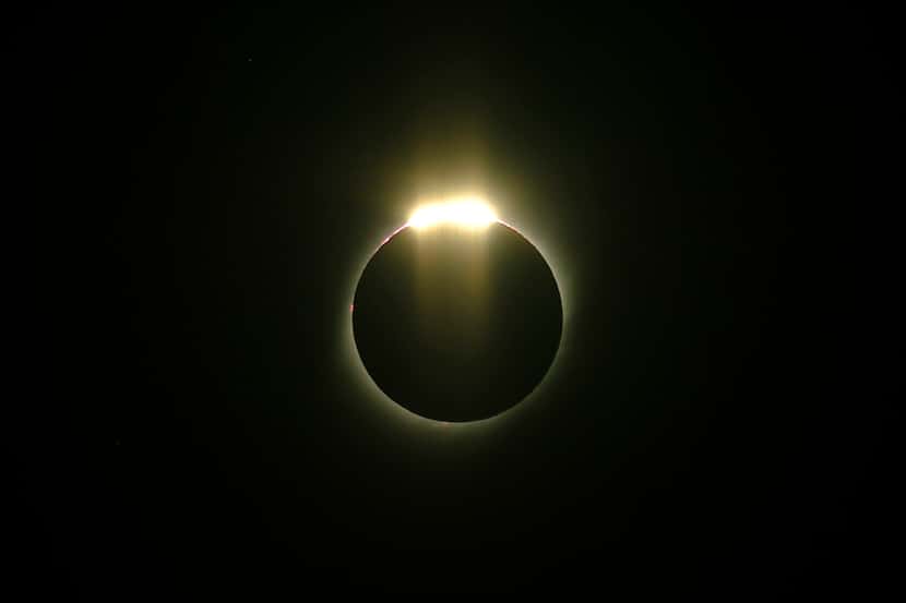 A total solar eclipse is seen on Tuesday, July 2, 2019, in La Serena, Chile.