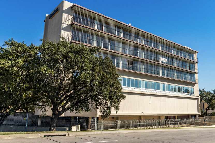 The former Braniff International Airways hostess college building on the Dallas North Tollway.