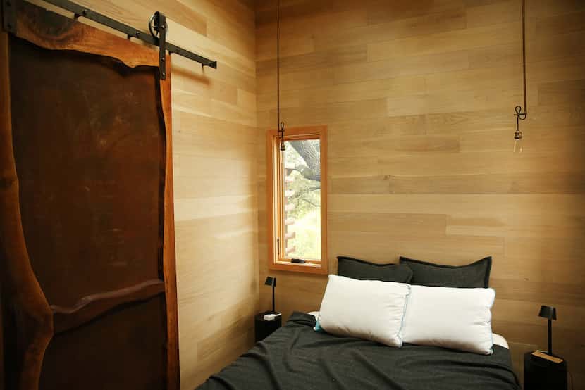 The main bedroom in the tree house 