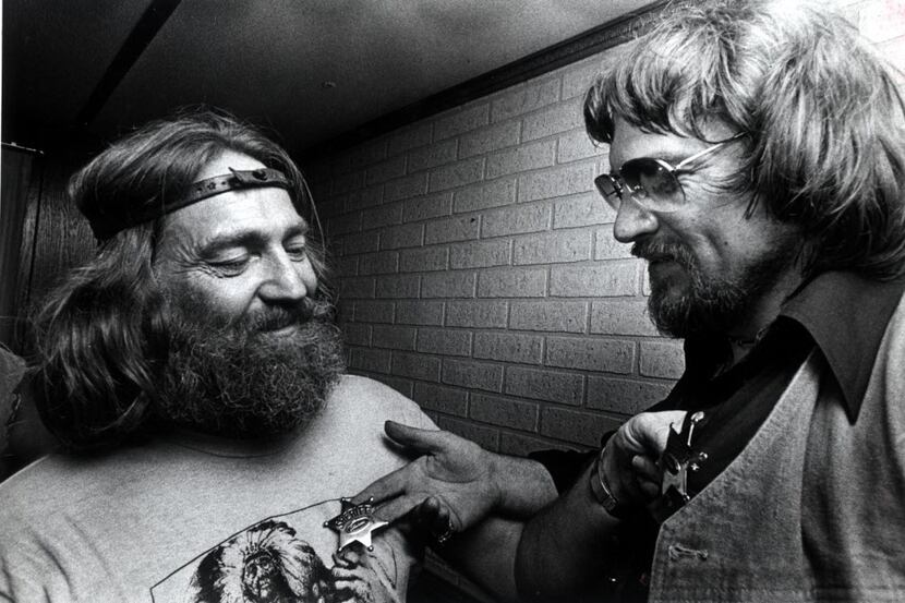 Willie Nelson and Waylon Jennings  in 1976