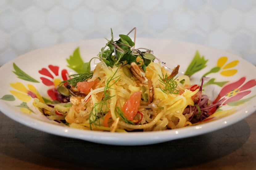 The Lao Mango Salad at Khao Noodle Shop is a new dish at the two-year-old Laotian restaurant.