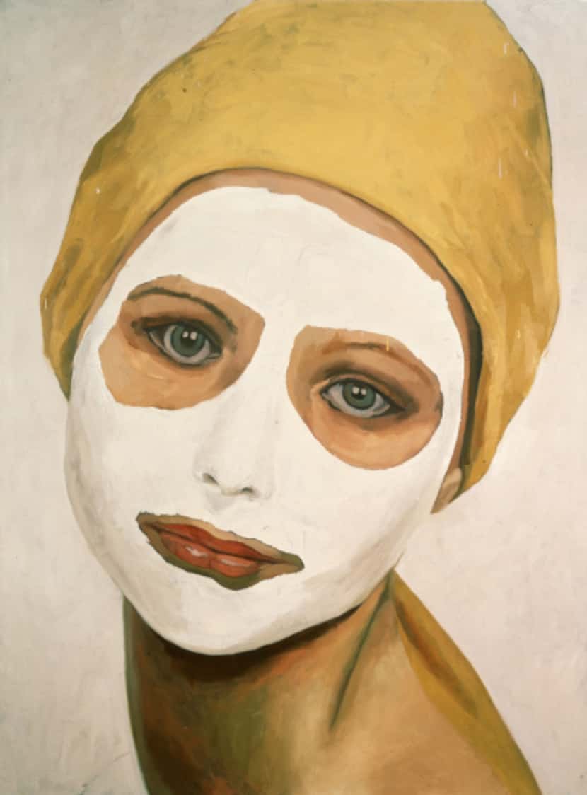 Mask, 1995, oil on canvas, owned by dealer John Runyon of Runyon Fine Arts. Runyon was the...