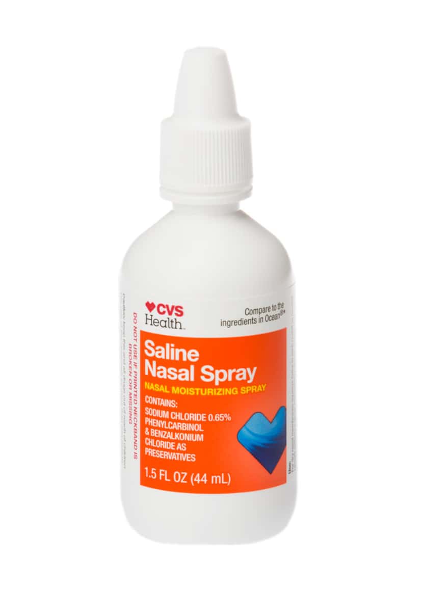 CVS Health and other saline nasal sprays keep mucus membranes moist and helps prevent...