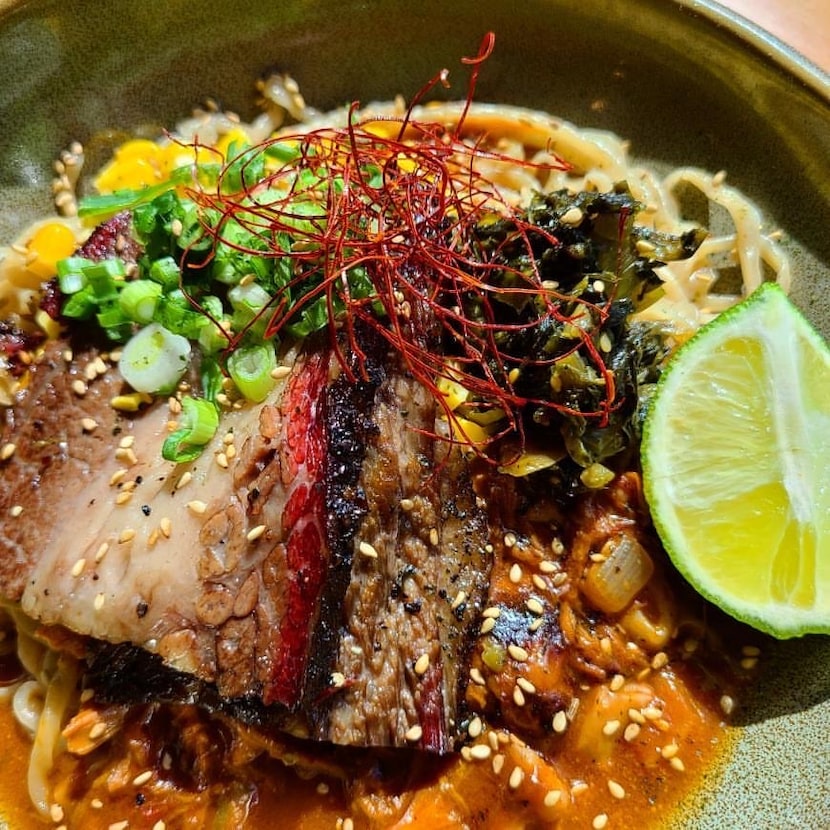 Texas On My Mind ramen made with brisket at Kintaro