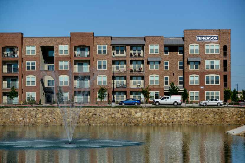 The Emerson and Emerson Court apartments are near the Dallas North Tollway.