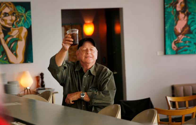 Longtime patron Jim Harper raised his glass as a nod to the final day of hanging out in...