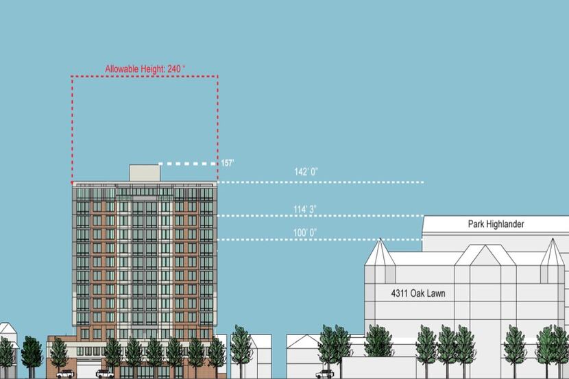 The proposed senior housing project is an an area that already has multistory buildings.