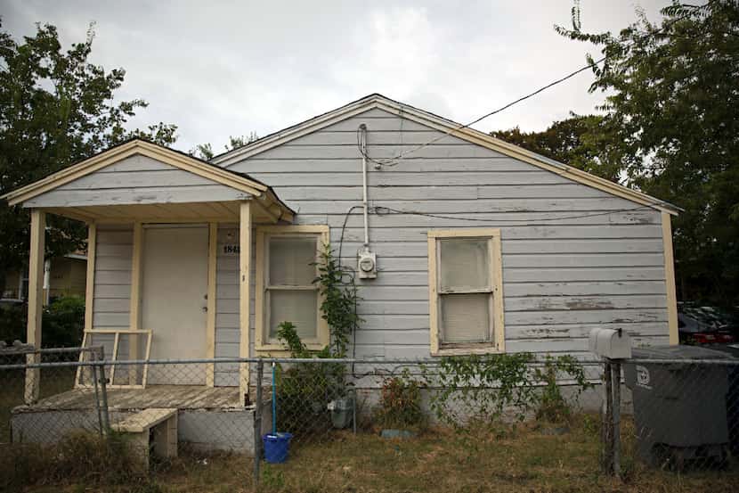 A rent home in the 1800 block of Life Avenue  in Dallas. Many residents in the West Dallas...