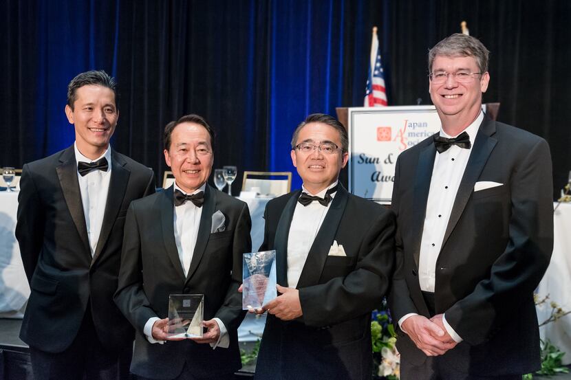 From left: Jackson Chen, Shinsuke Takahashi, Hideako Ohmura and John Bowers attended the...