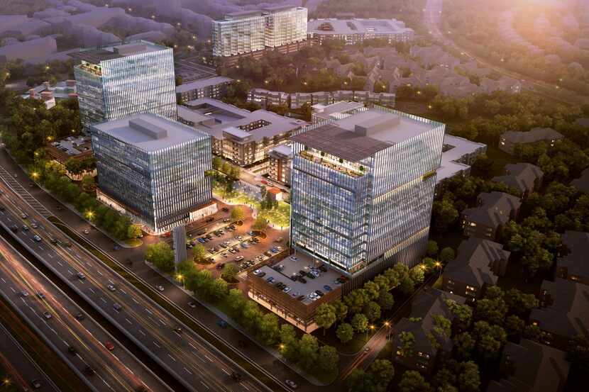 The new office campus at Frisco's Gate project will have three high-rise buildings.