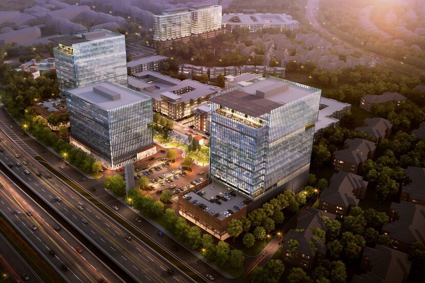 The new office campus at Frisco's Gate project will have three high-rise buildings.