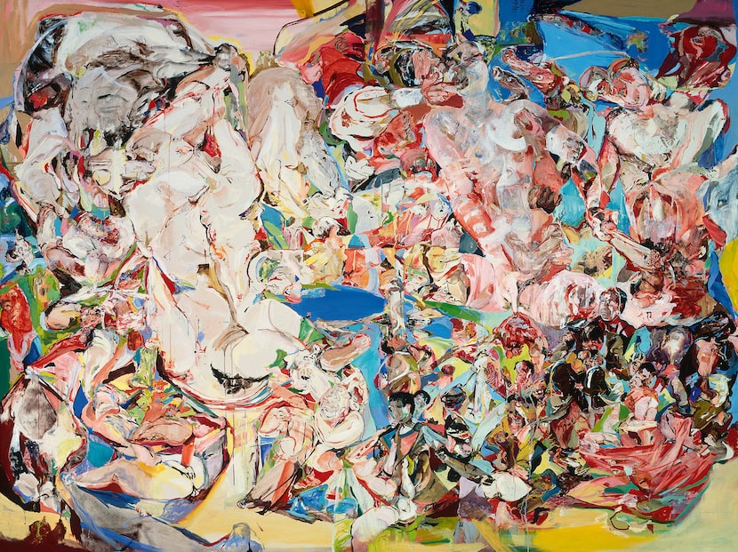 The 1998 oil painting "High Society" is among the works featured in "Cecily Brown: Themes...