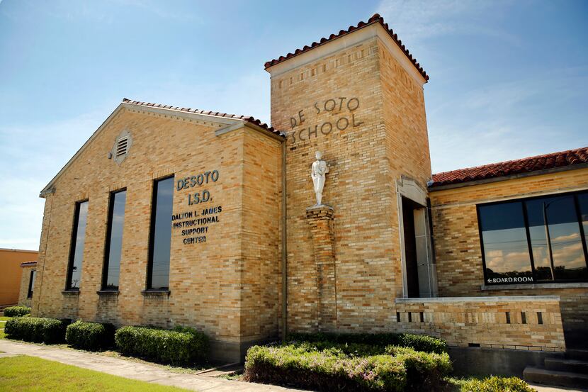 An exterior view of the DeSoto Independent School District headquarters in DeSoto.