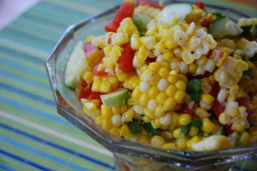 
This corn salad is super low-fat and bursting with flavor.
