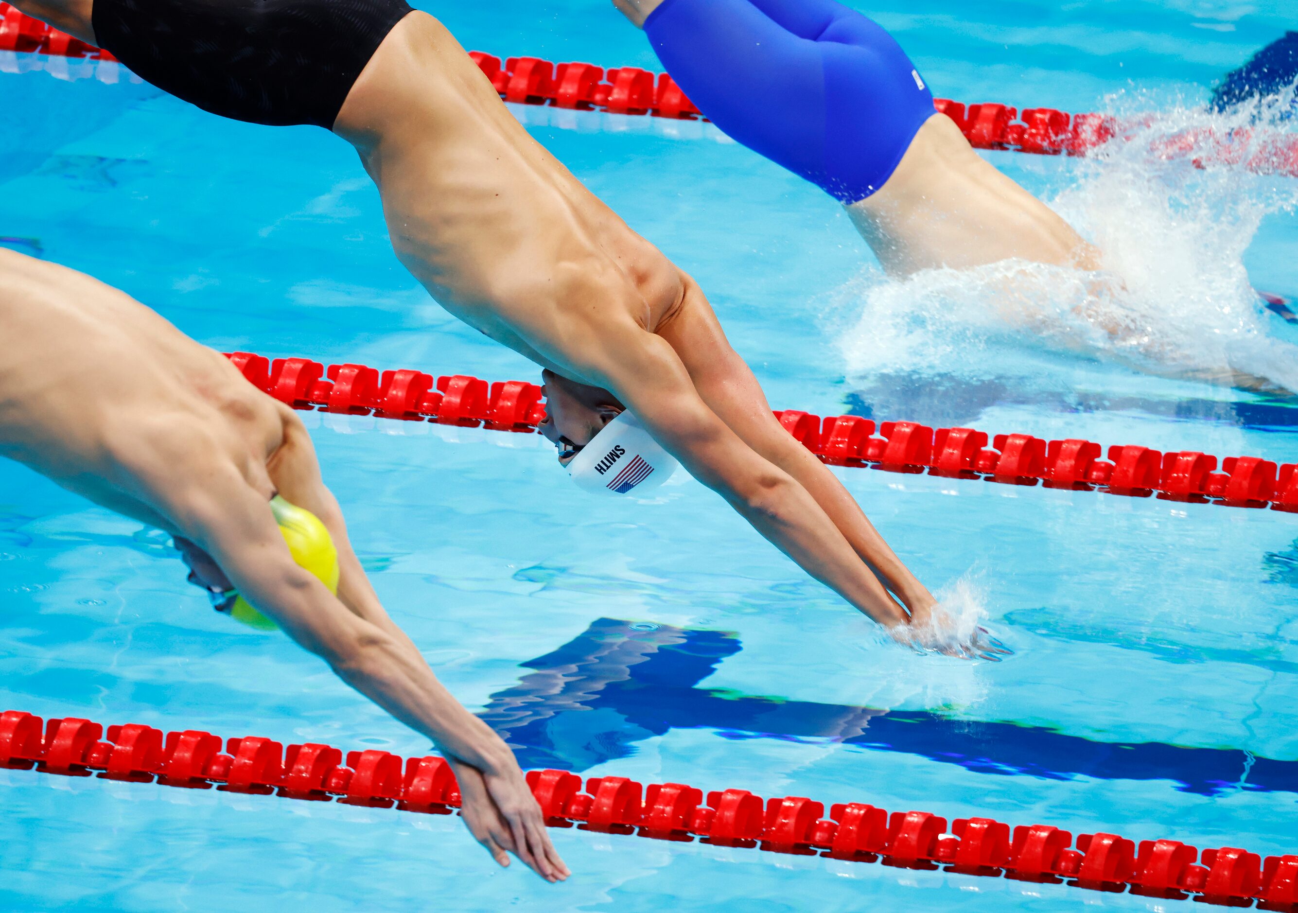 USA’s Kieran Smith competes in the men’s 200 meter freestyle at a swim qualifying event...