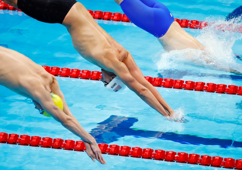 Team USA’s Kieran Smith pierced the water in the men’s 200 meter freestyle at a qualifying...