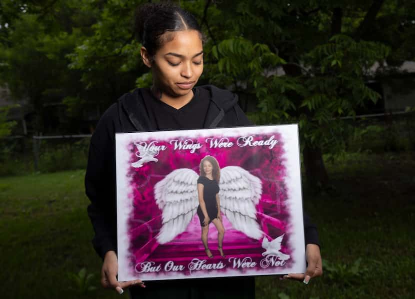 Alexisa Alvarez, the younger sister of Dassa Alvarez, who was shot and killed by her...