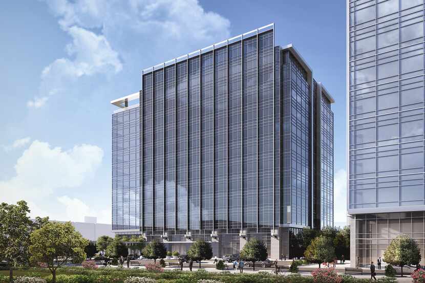 Developer Cawley Partners plans two 12-story office towers on the Dallas North Tollway in...