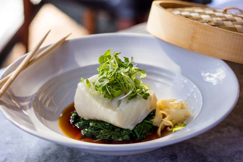 Eddie V's offers Chilean Sea Bass steamed Hong Kong-style.