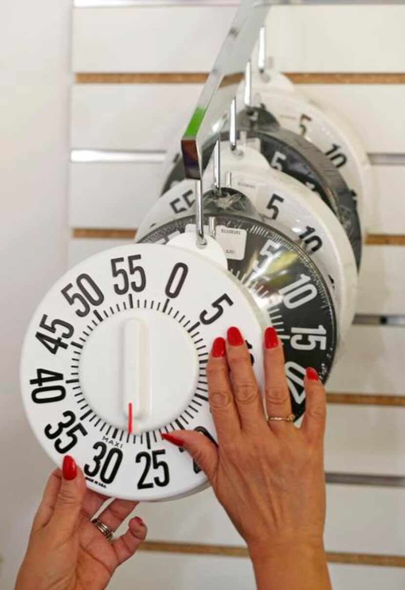 
A large-number kitchen timer is among the specialty items at the new Beacon Store. The...