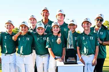Team Texas representing Brookhaven CC won the 13U PGA Jr. League championship on Sunday,...
