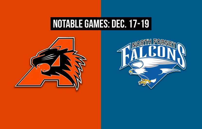 Notable games for the week of Dec. 17-19 of the 2020 season: Aledo vs. North Forney.