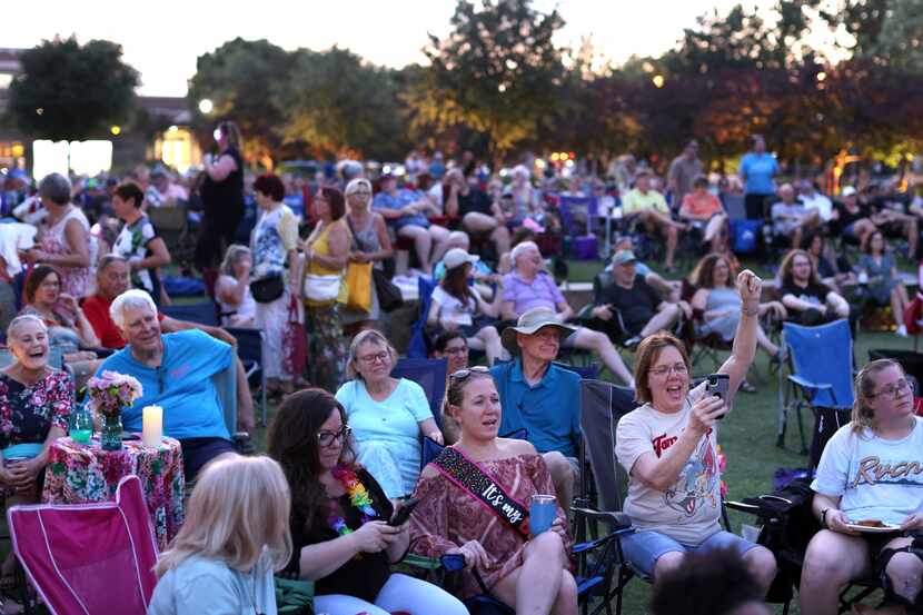 The Sounds of Lewisville music series takes place Tuesday evenings at Wayne Ferguson Plaza....