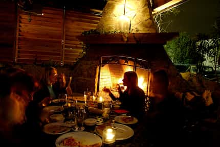 In addition to its wood-fired pizza oven, Fireside Pies on Henderson had an outdoor...