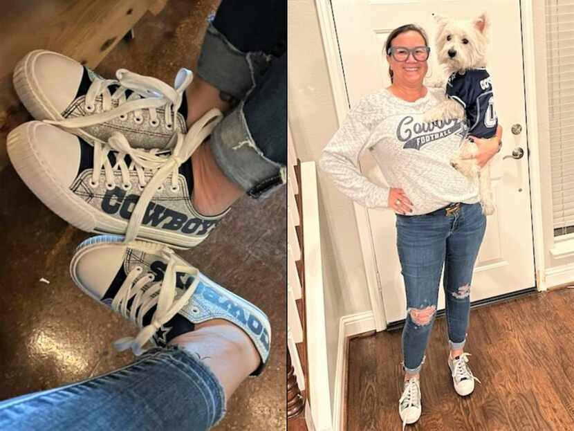 Left: Converse come in many styles, but only one will do for friends Stephanie Hedderich and...