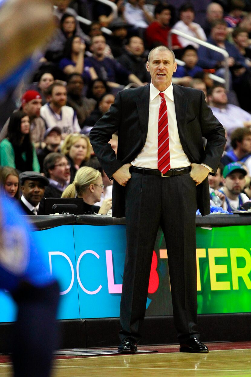 January 1, 2013; Washington, DC, USA;  Dallas Mavericks head coach Rick Carlisle watches...