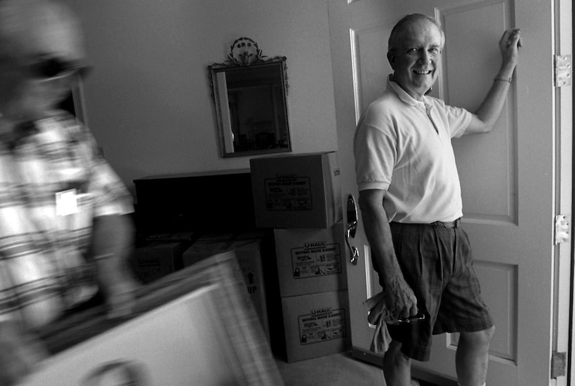 In this file photo from 1994, Dr. Russell H. Dilday stands in the foyer of his home on the...