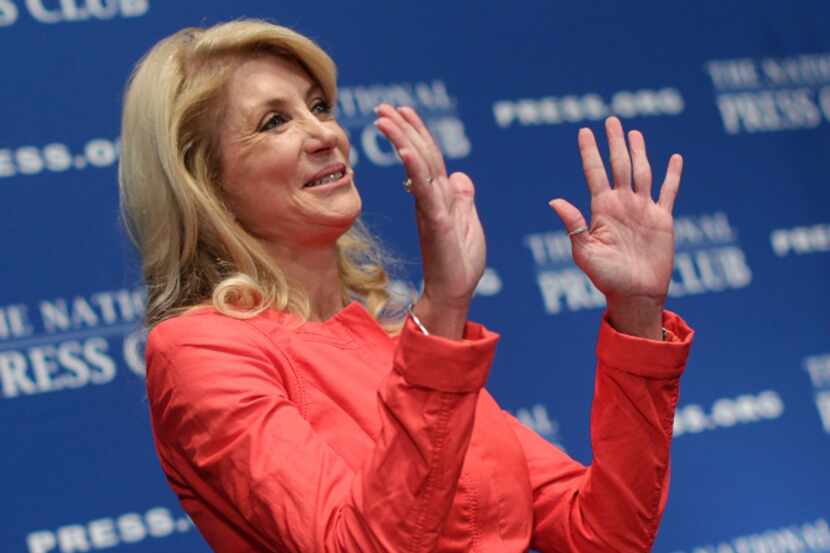 Wendy Davis says a network of Texans in Washington helps her “through endorsements and their...