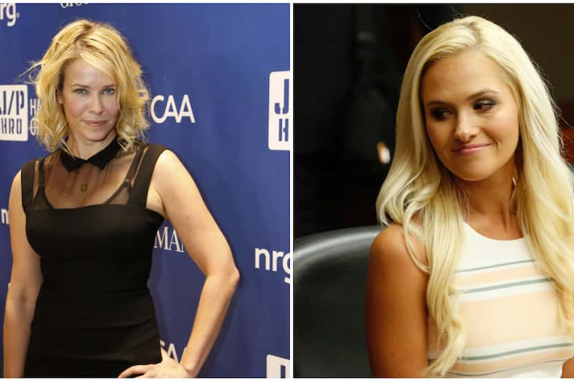 Chelsea Handler, left, and Tomi Lahren will sit down at the Politicon convention at the end...