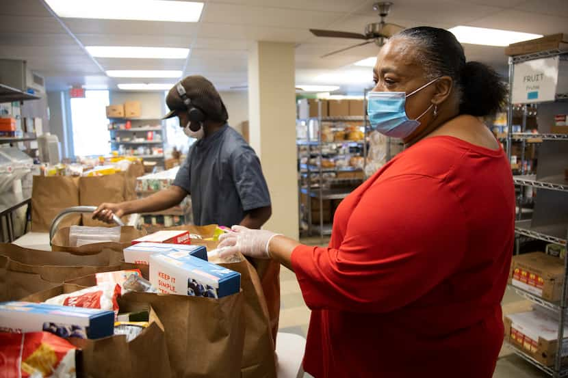 Dawn Shepard, Rangers fan and Broadway Baptist Church's community center director, looks...