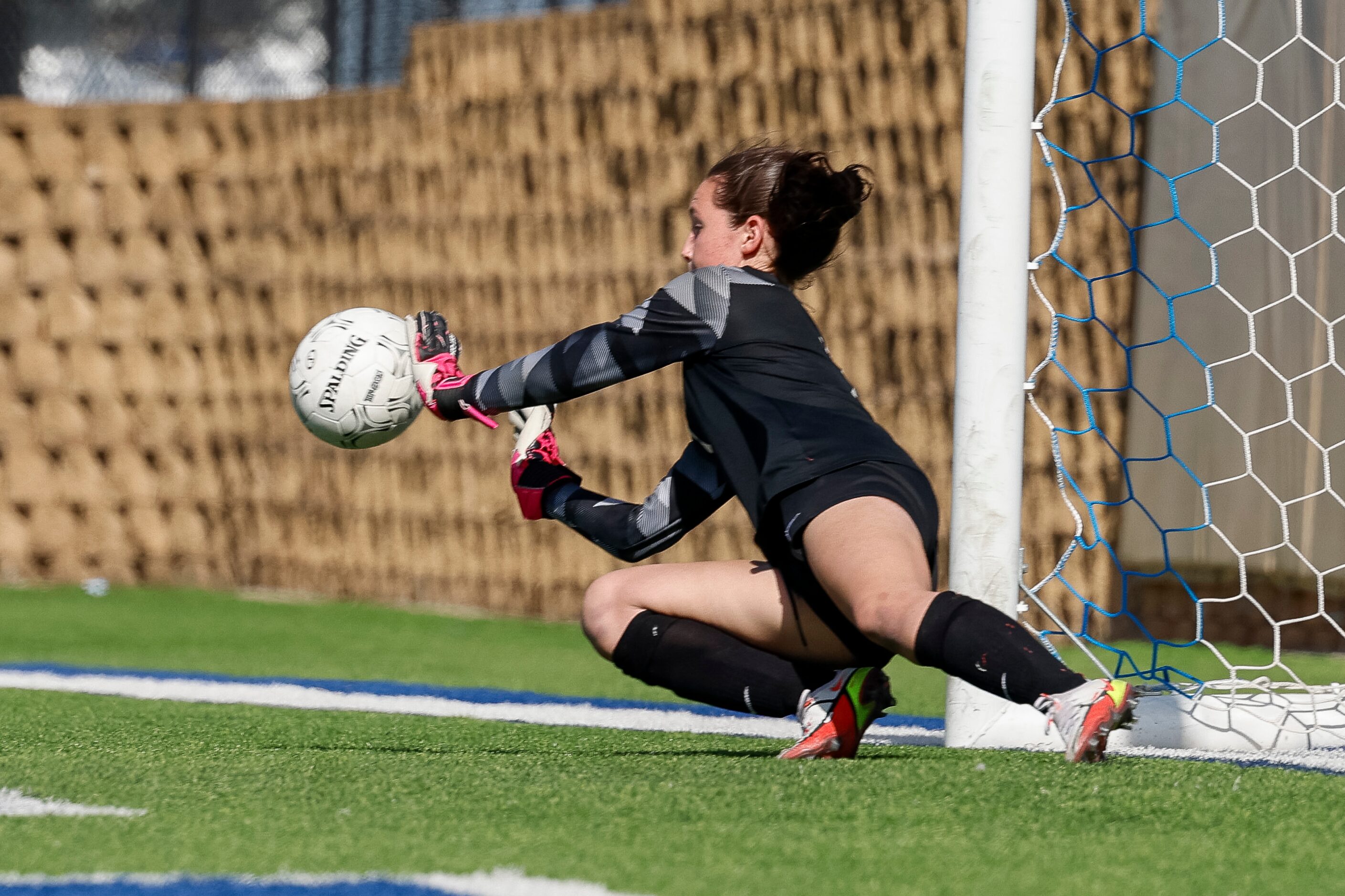 Celina goalkeeper Kaitlyn Gustafson (1) stops a shot during a shootout in the Class 4A girls...