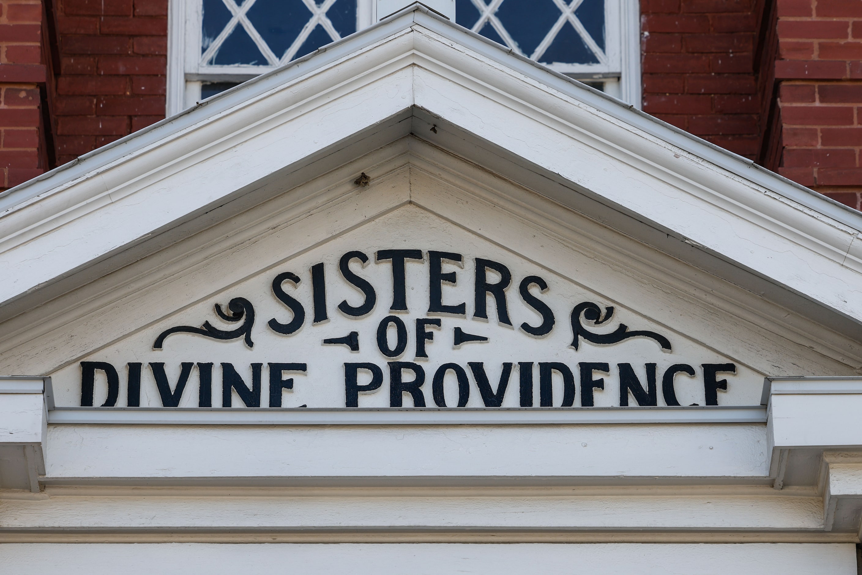 Signage still is in place from the days when the building was the school run by the Sisters...