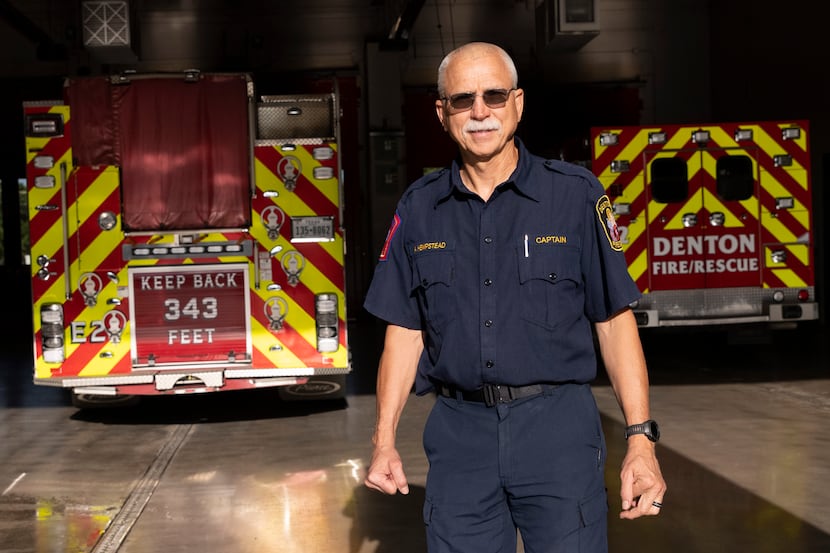 Capt. Stanley Hempstead poses for a photo on Monday, Aug. 30, 2021, at Denton City Fire...