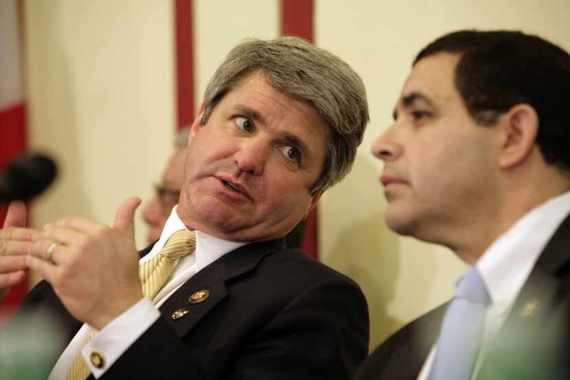 In a joint statement Thursday, Rep. Michael McCaul (left) and Rep. Henry Cuellar (right) of...