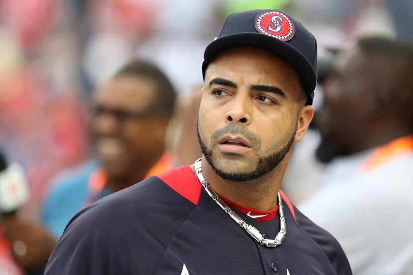 WASHINGTON, DC - JULY 17: Nelson Cruz #23 of the Seattle Mariners and the American League...