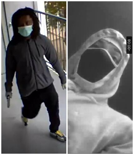 Police have released images of a person of interest in the shooting.