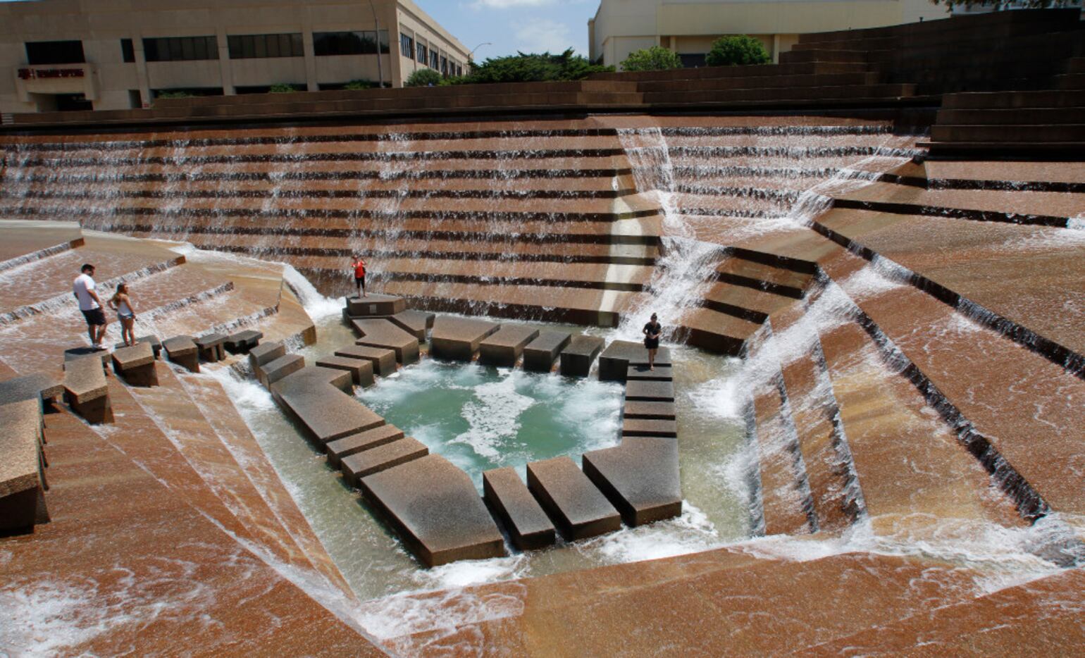 The Fort Worth Water Gardens were built in 1974.