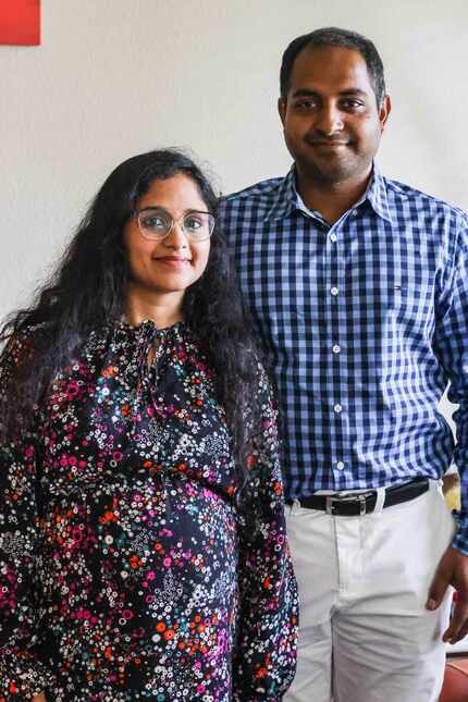 Gowri Pujitha Appana (left) and Kartheek Veeravalli, who have worked for years in startups...