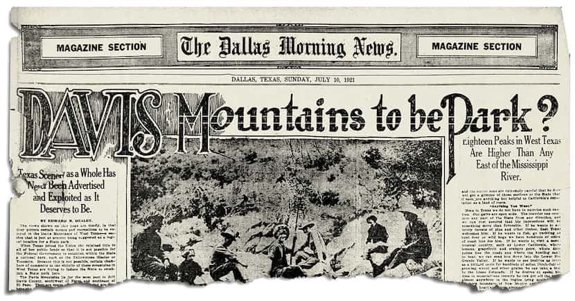 The Dallas Morning News, July 10, 1921.